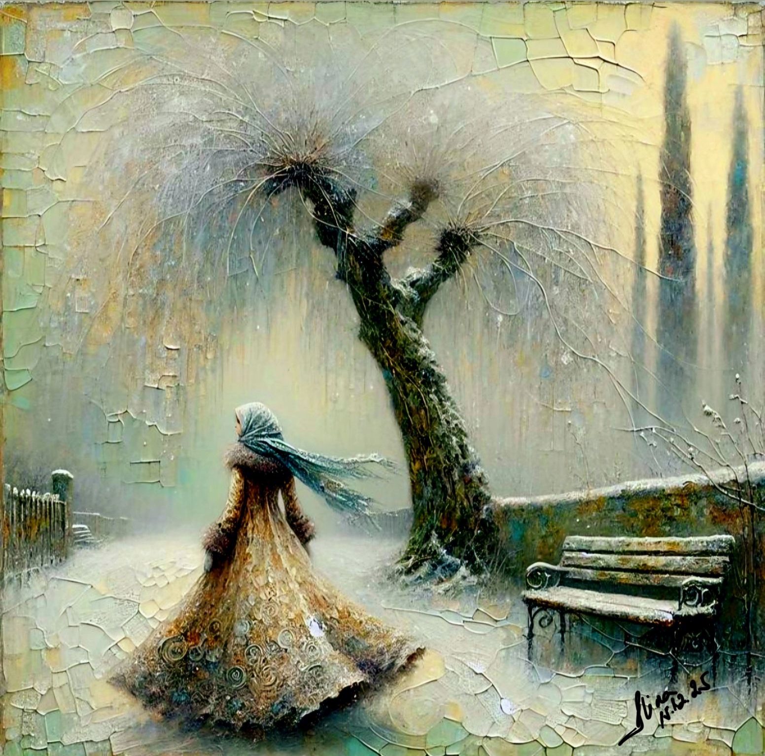 ArteDiAlina.com painting: Winter Story